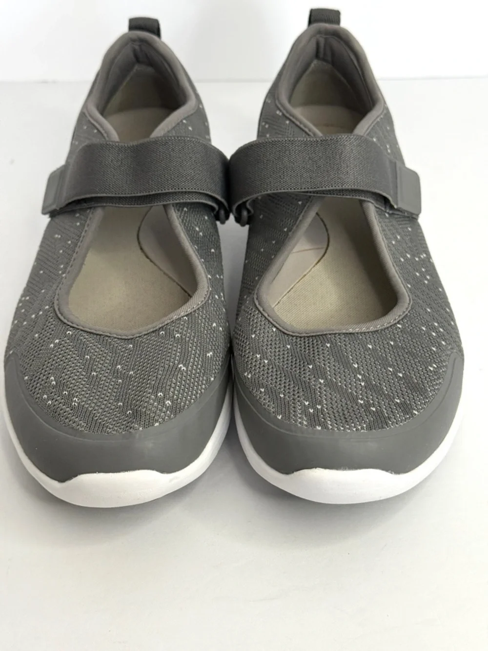 Vionic Jessica Mary Jane Sneakers Gray-White Size 9.5
